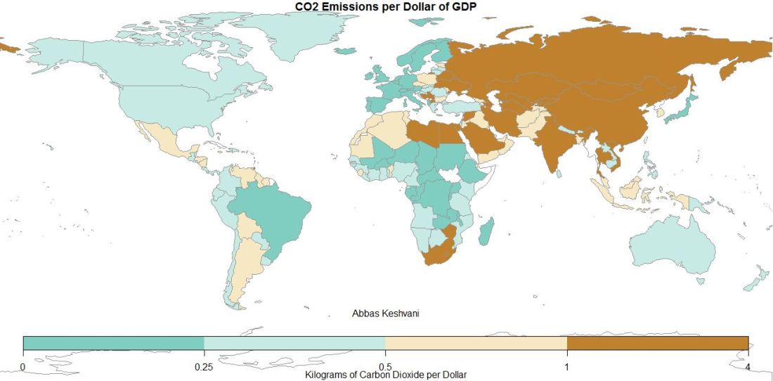 CO2 Emissions per Dollar